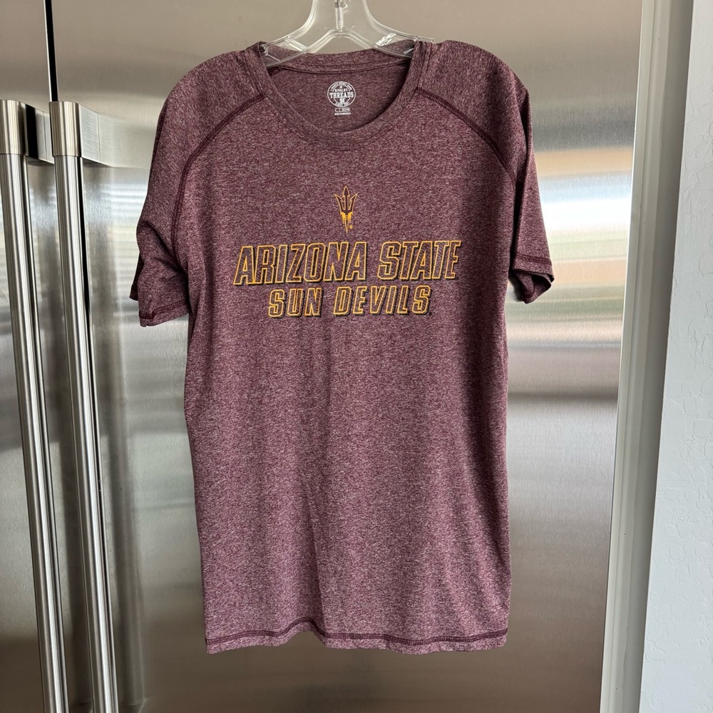 Men’s Arizona State Sun Devils Heathered Maroon Tee